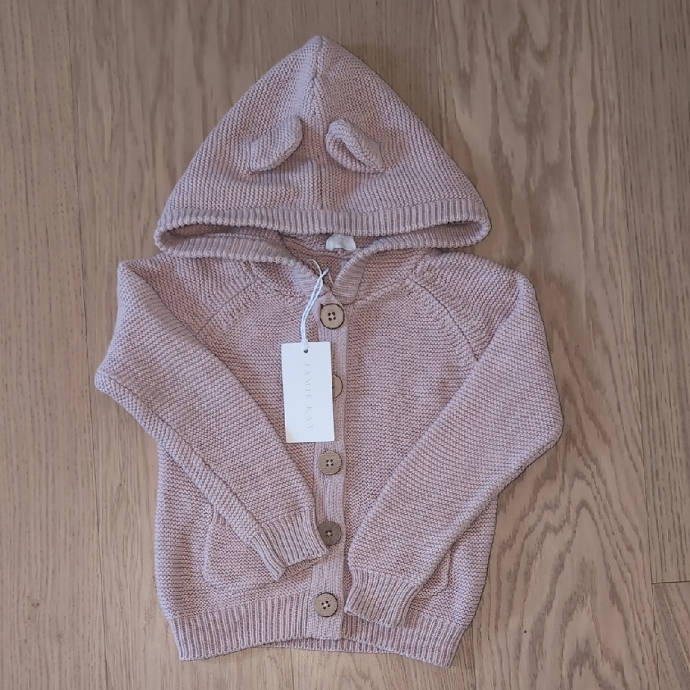 Jamie Kay Sebastian Knitted Cardigan - Pink Calico 2Y